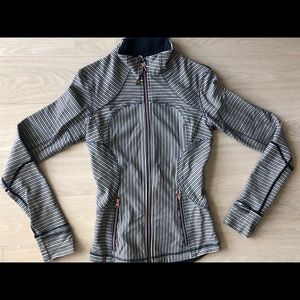 Lululemon Forme Jacket with Rose Gold Zippers